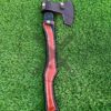 GROOMSMEN GIFT for HIM Forged Viking Axe Throwing Custom Handmade Carbon Steel Beautiful Engraved Handle Handmade Leather Sheath - Image 8