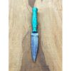 THE TRI DAGGER || Damascus Dagger Handmade Tri Dagger || Free Leather Sheath - Image 2