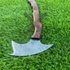 Igorot raindrop Head Axe in Vikings Style Full Tang  Handmade Damascus Unique Hunting Hatchet/Tomahawk Axe - Image 2