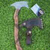 Igorot raindrop Head Axe in Vikings Style Full Tang  Handmade Damascus Unique Hunting Hatchet/Tomahawk Axe
